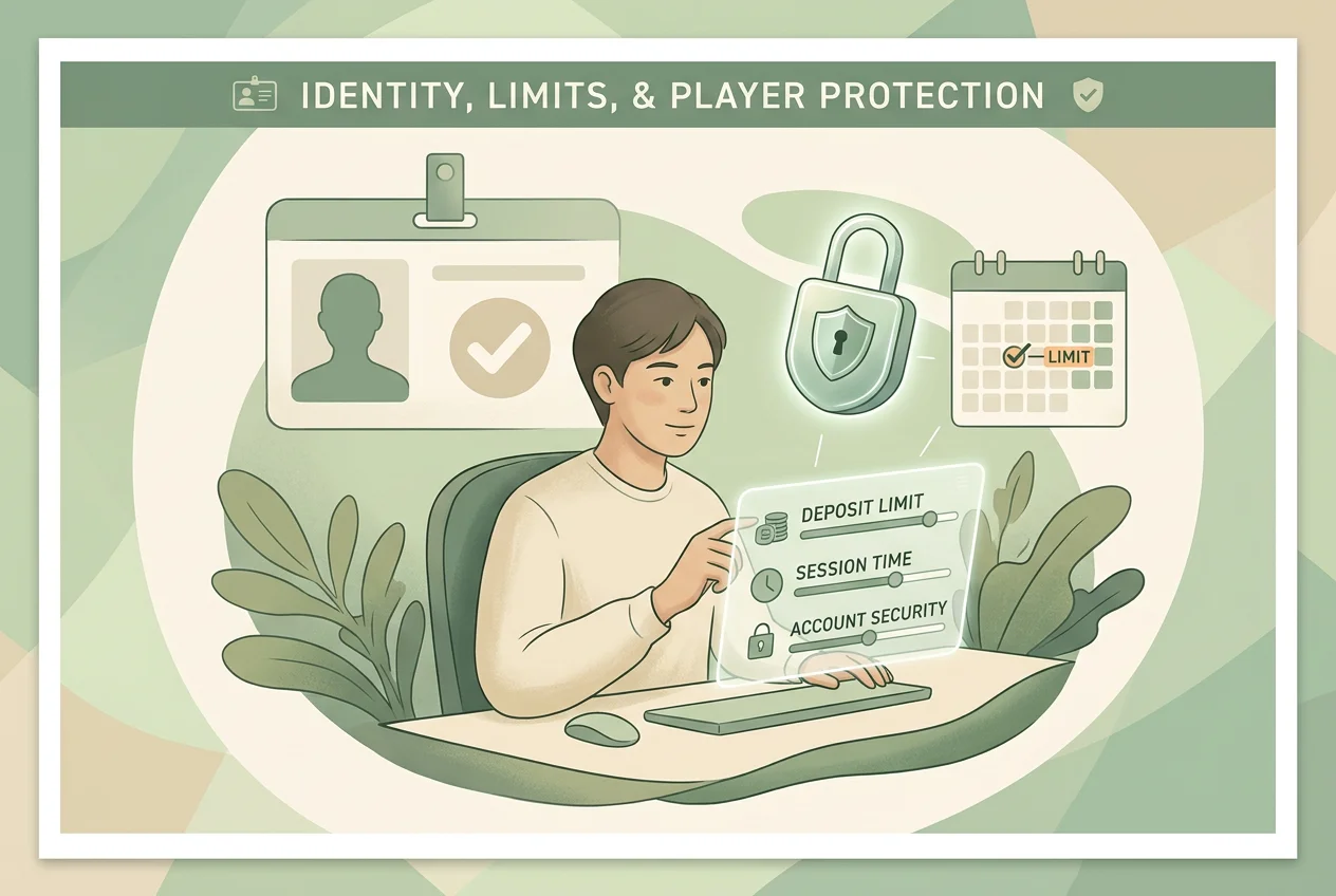 Controles de identidad, límites y protección del jugador
